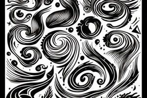 Sea/waves tattoo idea