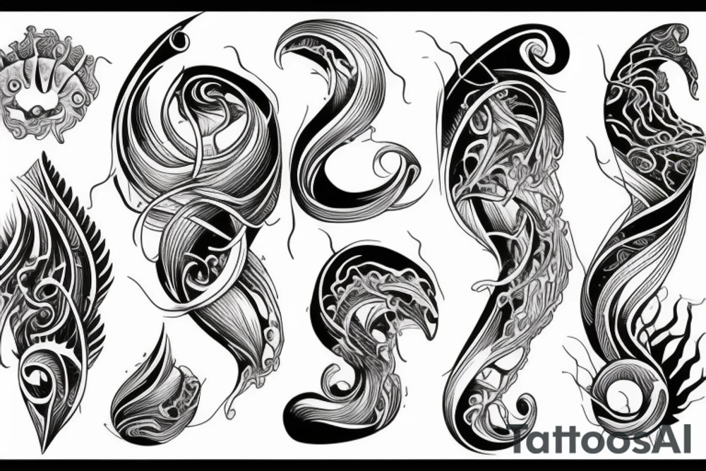 Sea/waves tattoo idea