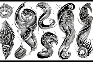 Sea/waves tattoo idea