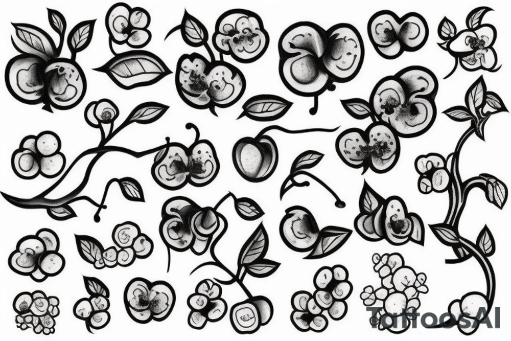 Cherry tree tattoo idea