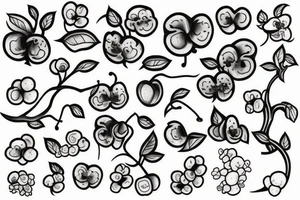 Cherry tree tattoo idea