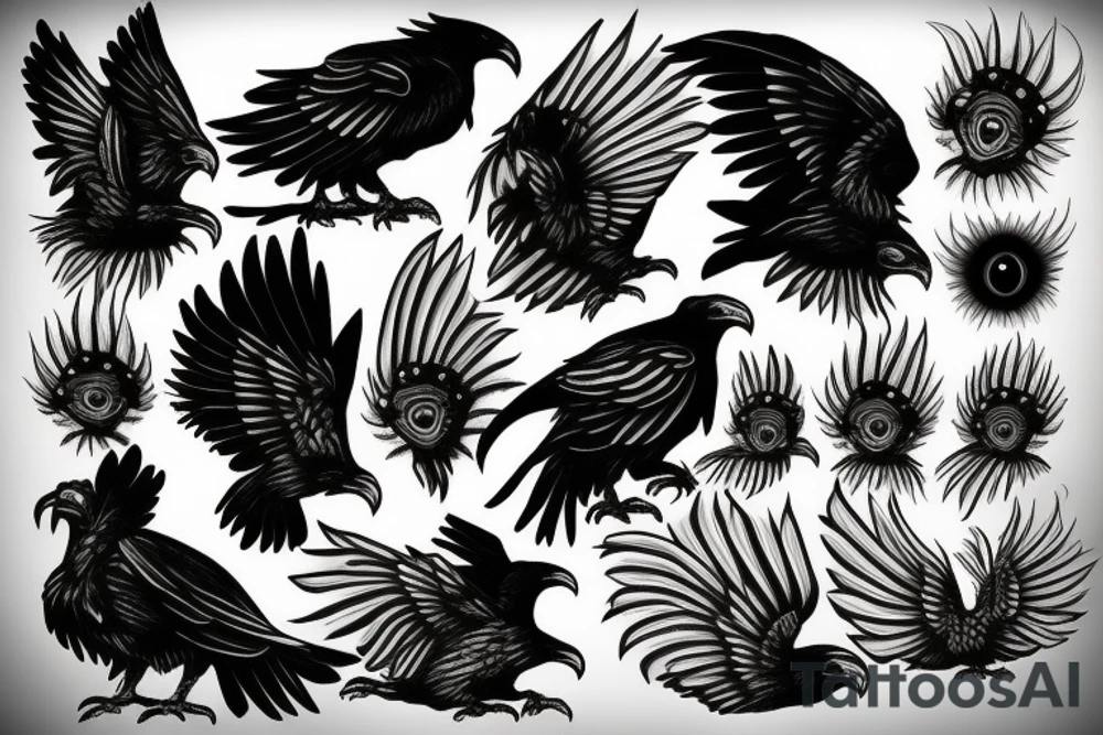Three eyed raven tattoo idea