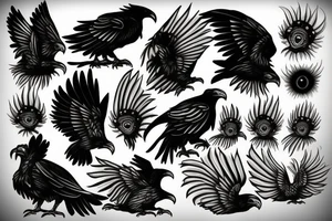 Three eyed raven tattoo idea
