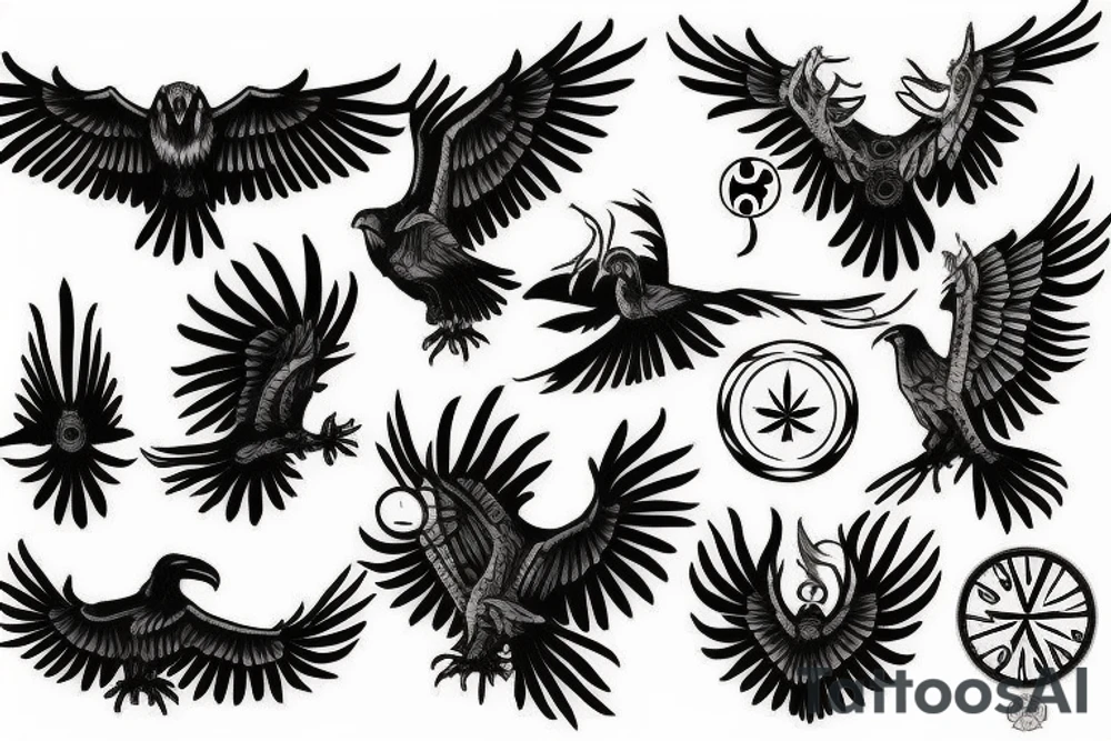 Three eyed raven tattoo idea