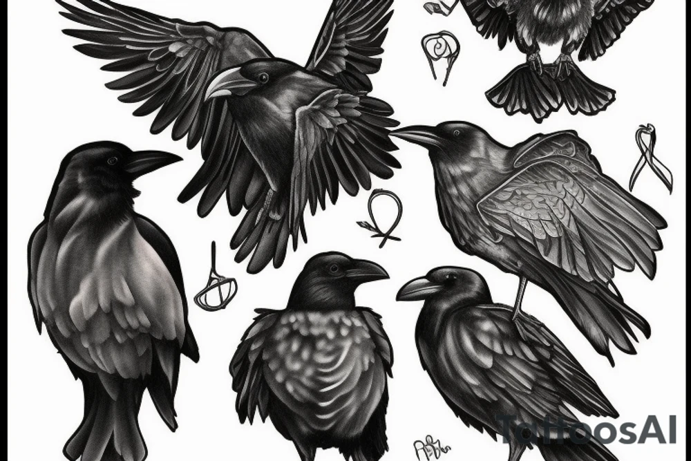 raven tattoo idea