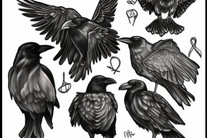 raven tattoo idea