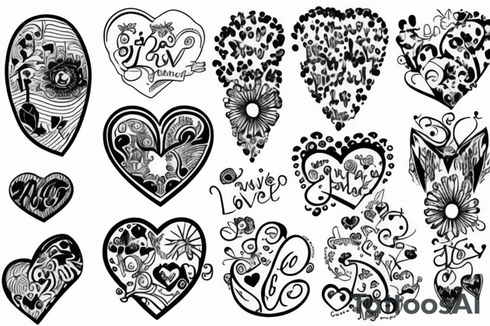 family and love tattoo idea