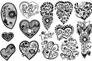 family and love tattoo idea