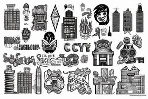 you built a city in your head tattoo idea