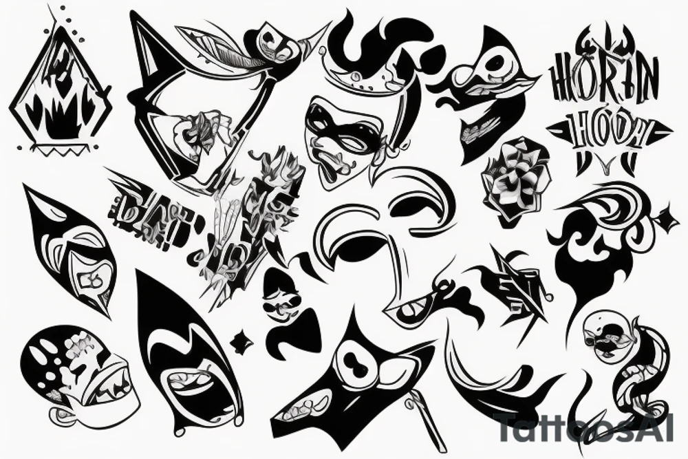 city on a head tattoo idea
