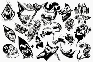 city on a head tattoo idea