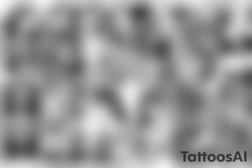 Upper back angel falling tattoo idea
