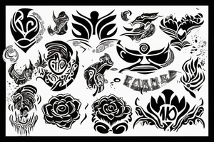 Dhimeegaa name tattoo idea