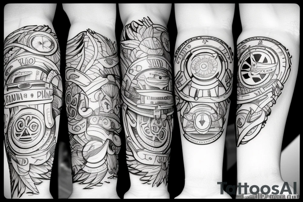 piston and turbo tattoo idea