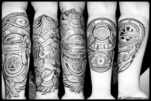 piston and turbo tattoo idea