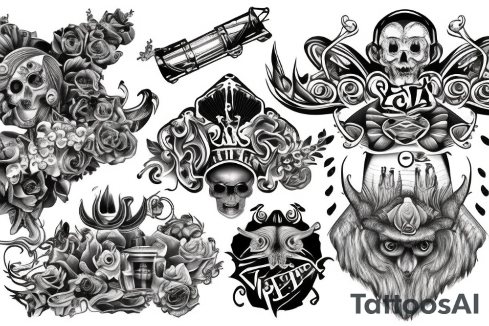 piston and turbo tattoo idea