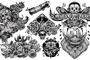 piston and turbo tattoo idea