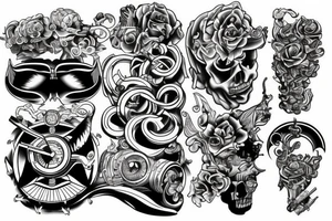 piston and turbo tattoo idea