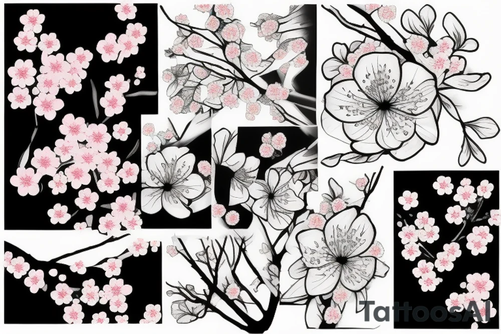 Cherry blossom tattoo idea
