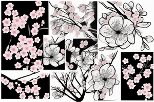 Cherry blossom tattoo idea