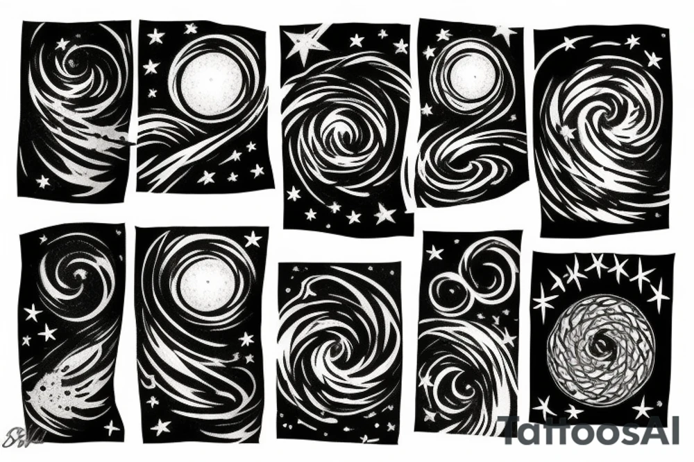 Starry Night tattoo idea