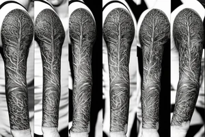 Tree of life and death tattoo idea