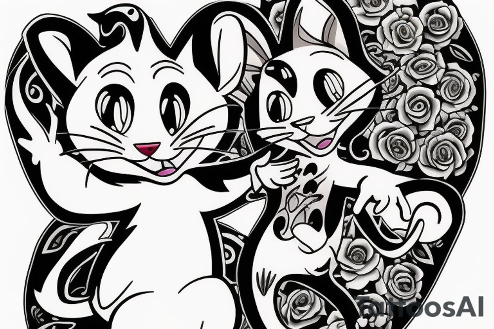 Tom and jerry tattoo idea