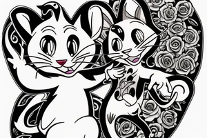 Tom and jerry tattoo idea