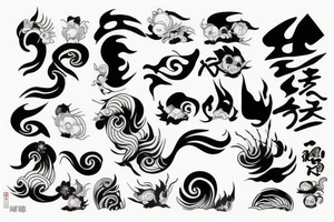 japanese waves tattoo idea