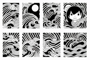 japanese waves tattoo idea