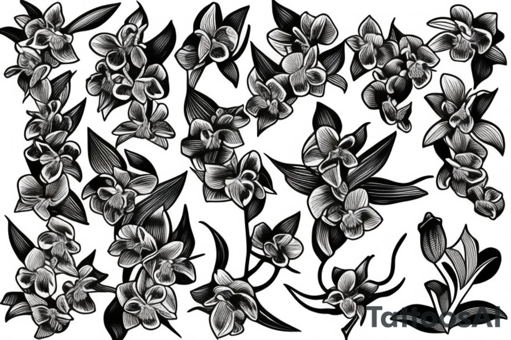 orchid tattoo tattoo idea