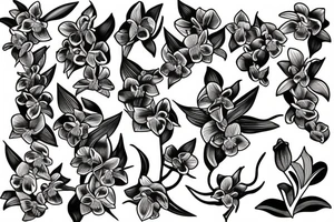 orchid tattoo tattoo idea