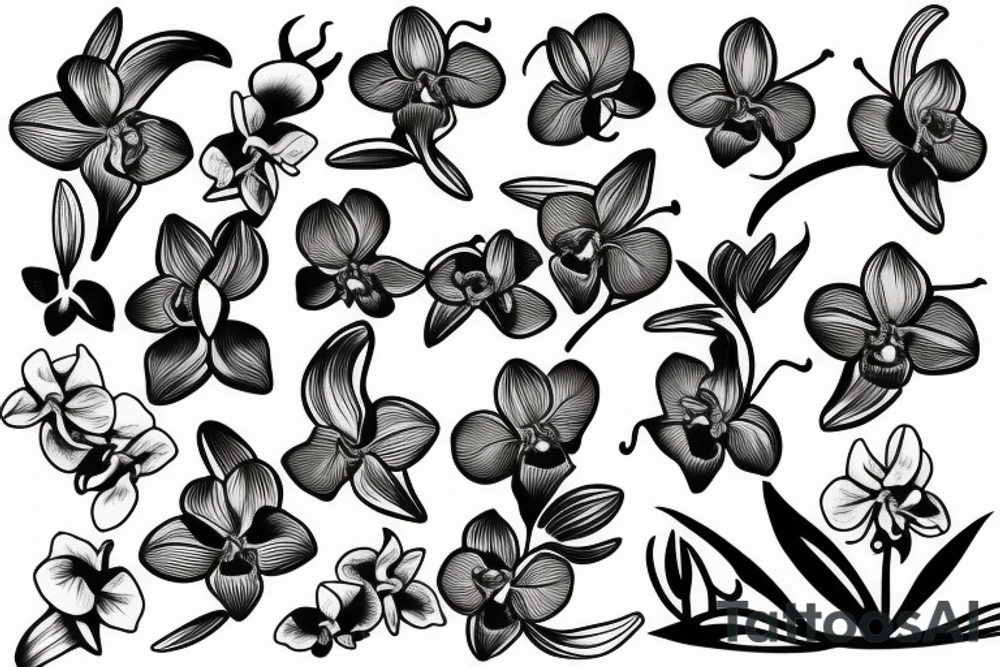 orchid tattoo tattoo idea
