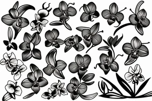 orchid tattoo tattoo idea