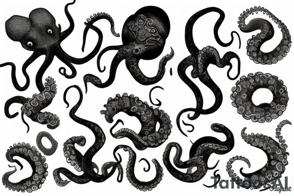 sleeve tattoo from octopus tattoo idea