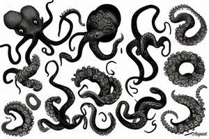 sleeve tattoo from octopus tattoo idea