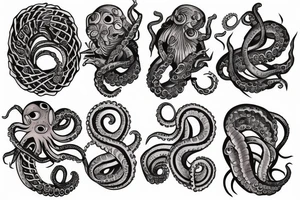 sleeve tattoo from octopus tattoo idea