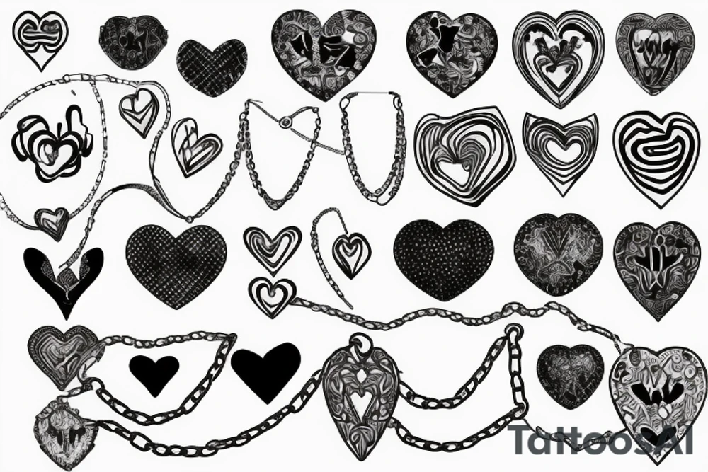 A heart with chains tattoo idea