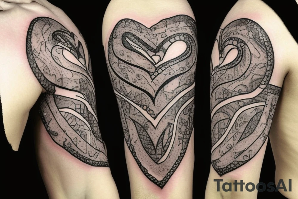 A heart with chains tattoo idea
