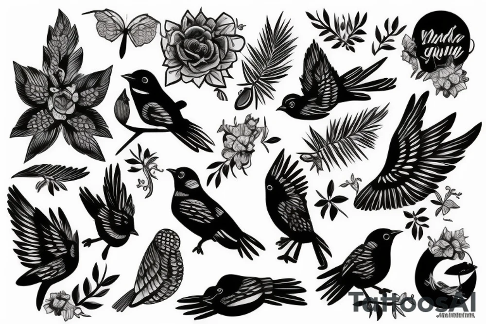 A bird getting let out of a cage tattoo idea