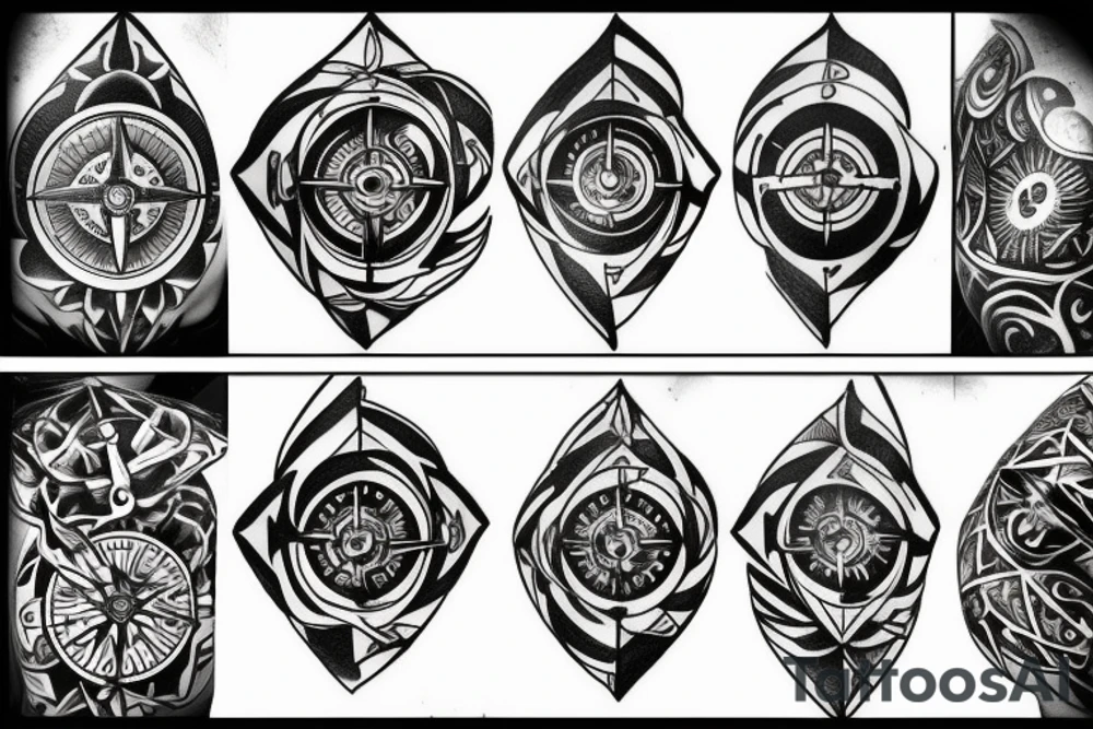 compass tattoo idea