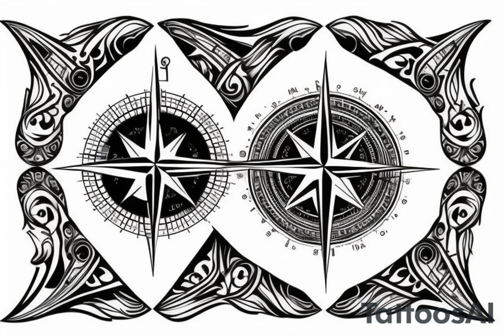 compass tattoo idea