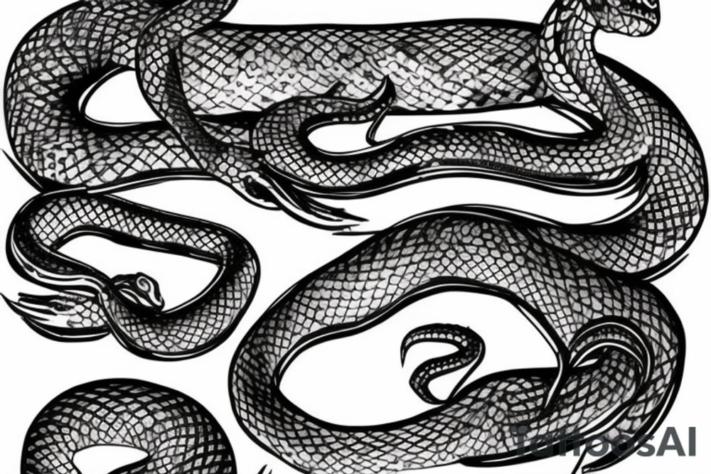 David bust with snake tattoo idea