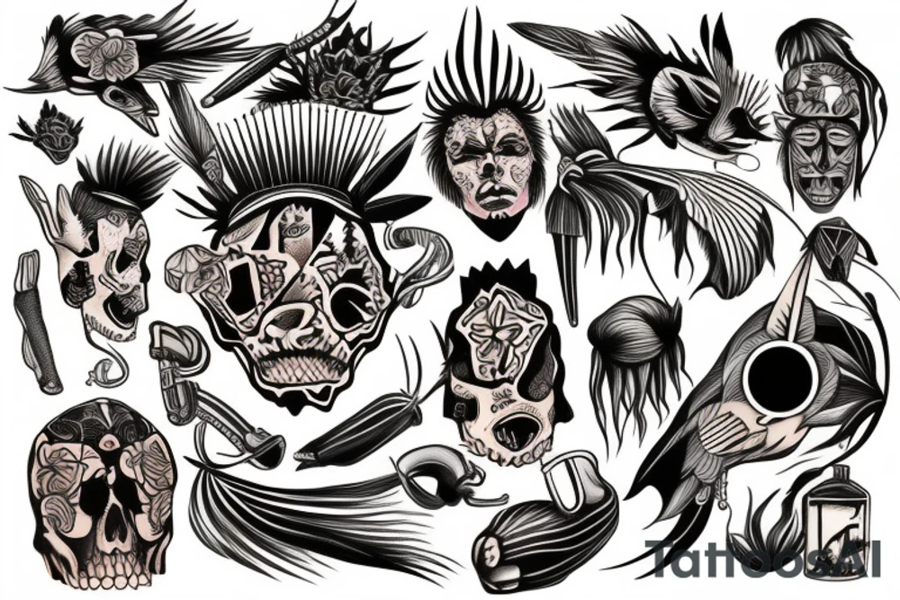 American native tattoo idea
