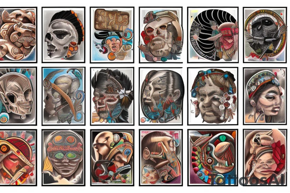 American native tattoo idea