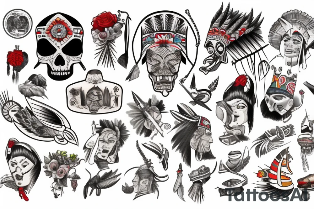 American native tattoo idea