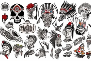 American native tattoo idea