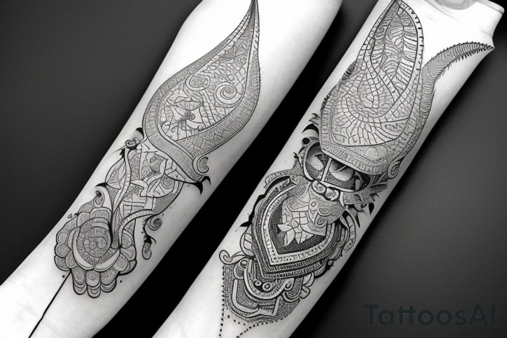 DRONA PREKSHA DARSHITA tattoo idea