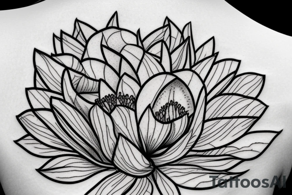 Magnolia growing around a circle tattoo idea