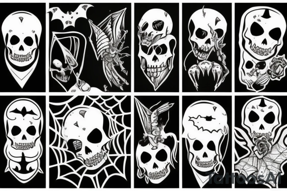 Spooky on the knee tattoo idea